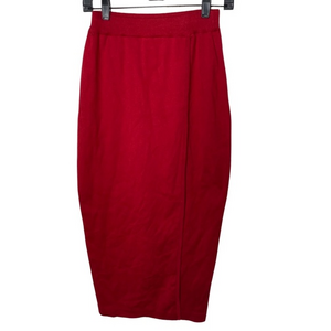 Theo Miles‎ vintage red midi skirt sz S